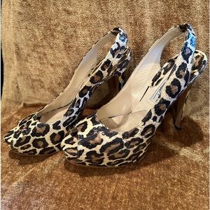 Brian Atwood Snakeskin platform sandals